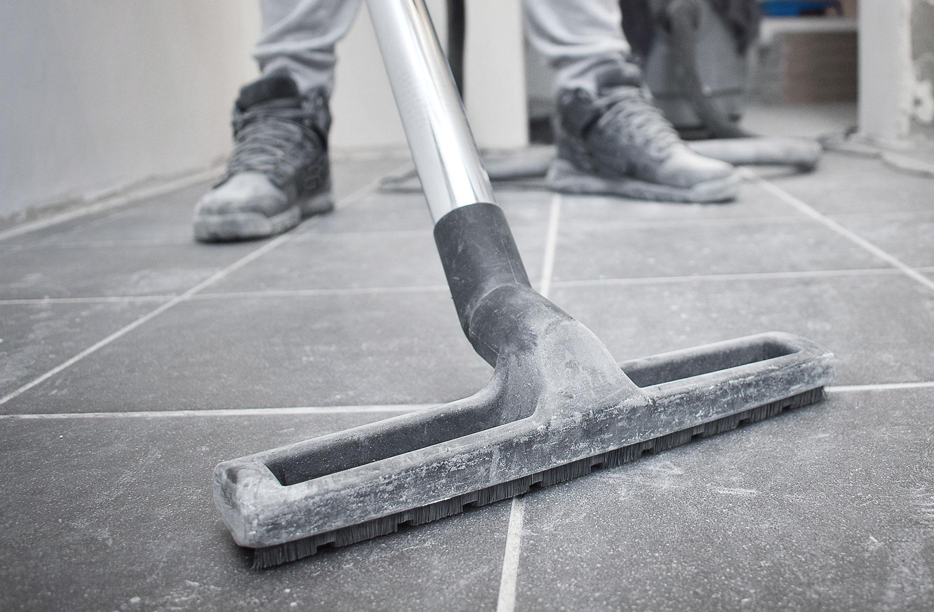 Man with vacuum